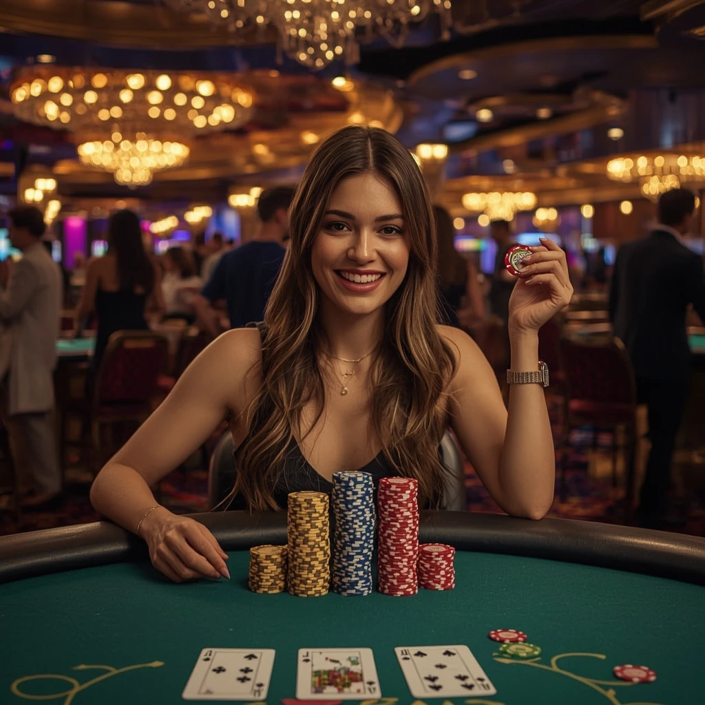 bonus dans les mains de l'homme au casino Royal Vegas Casino